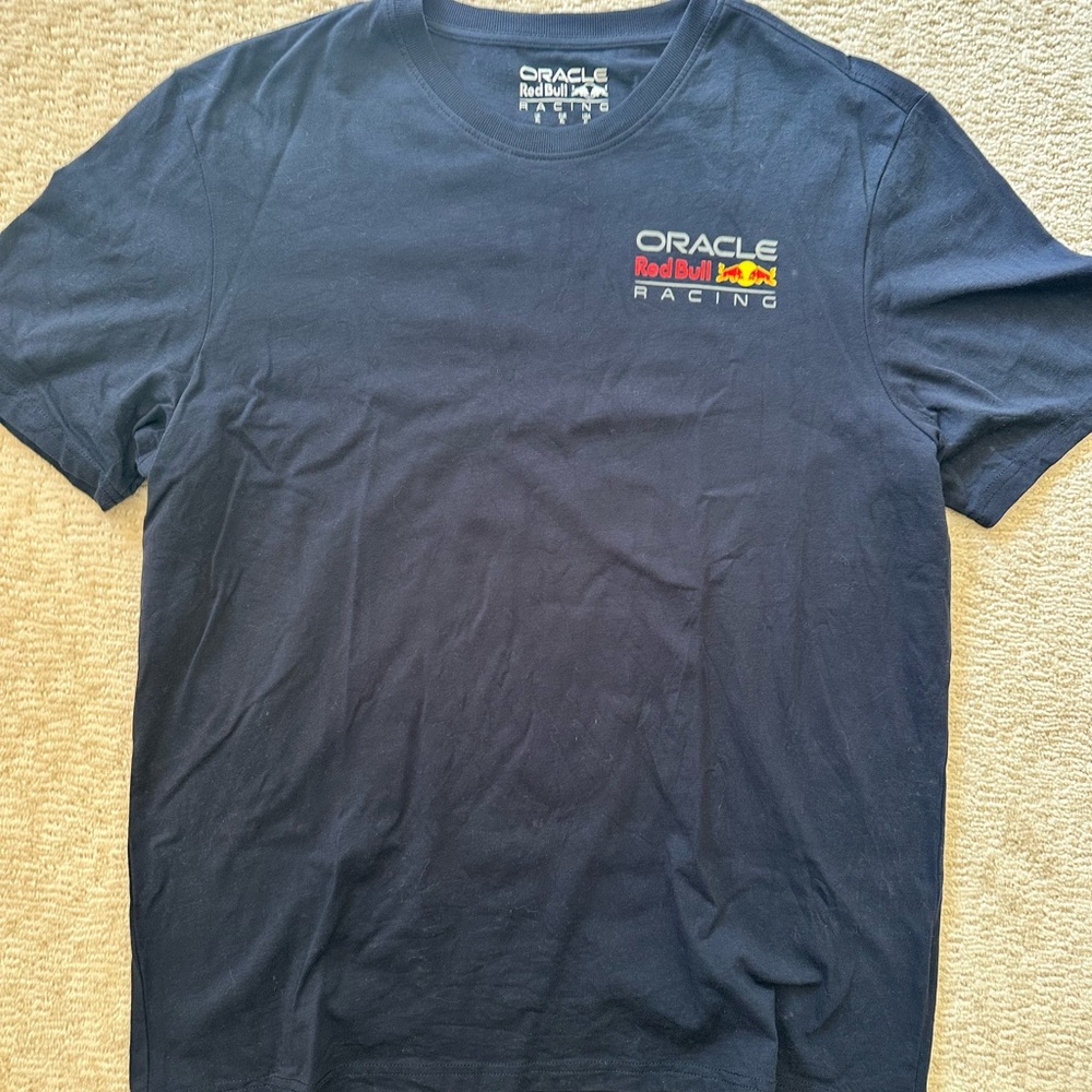 Oracle Red Bull Racing Black T-Shirt - Navy Blue, XL